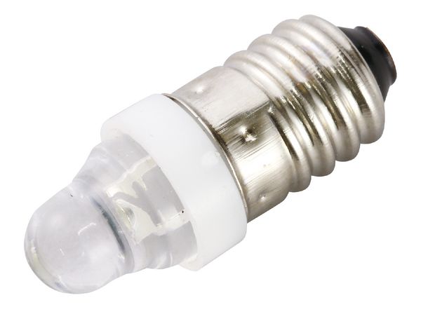 色/白、定格電圧:1—5V、0.25Wφ10×22mm豆電球ソケットに取り付け可能な低電圧で光るタイプの白色LED電球です。太陽電池の実験に最適です。