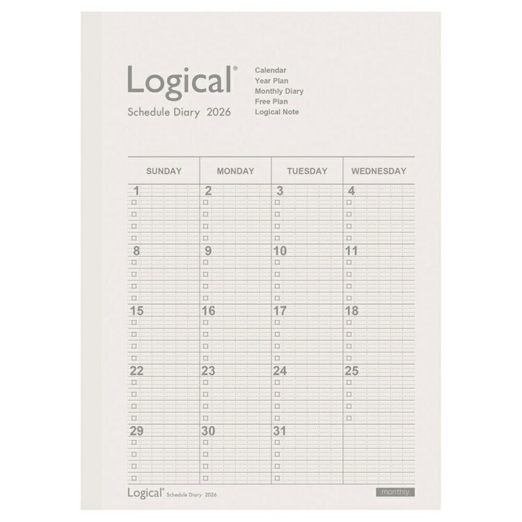 �ڤ椦�ѥ��å��б��ġۡ�2026ǯ���� ��Ģ�ӥ�������������꡼��2026��֥Ρ��ȥ�����A��B5���ۥ磻�ȡڥʥ��Х䥷��NS-B502-26AW