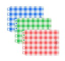 【ゆうパケット対応可】くるっとリング ギンガムチェック表紙 ミニサイズ FMR9PB【マルマン】※表紙1枚のみの販売です※