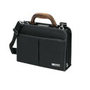 (同梱不可) BAGGEX 旭 ダレスバッグ SS 24-0293 ブラック メインルームが大きく開くダレスバッグ!(4)