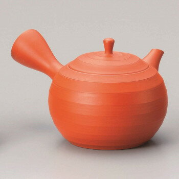 （同梱不可） 玉光朱泥丸線段急須 380cc Y-210 お茶の時間をもっと楽しむ