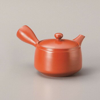 （同梱不可） 富仙朱泥釜無地かご網急須 410cc Y-813 お茶の時間をもっと楽しむ