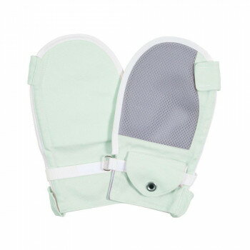 （同梱不可） フドーてぶくろ 横入れ グリーン M 106744 着け外ししやすいサイドファスナー