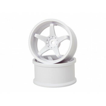 （同梱不可） G-FORCE N-Type Drift Wheel(ホイール) Traction/+6/White GD046 ソリッドレスポンス&アベレージグリップ