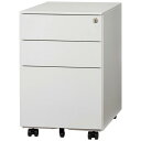 サイドキャビネット ワゴン〈シリンダー錠〉FWGN-DY39K WHAL【TOKIO】【メーカー直送品】【時間指定不可・夜間配送不可】【平日配送のみ】