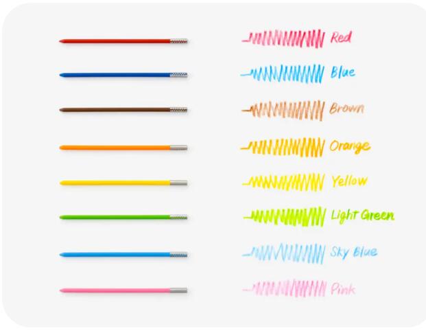 【ゆうパケット対応可】ホルダー式色鉛筆 アート マルチ8 セット Art Multi 8 芯径2.0mm【ぺんてる Pentel】XPH804ST officeyu-10521443 オフィス ユー サンプル画像3