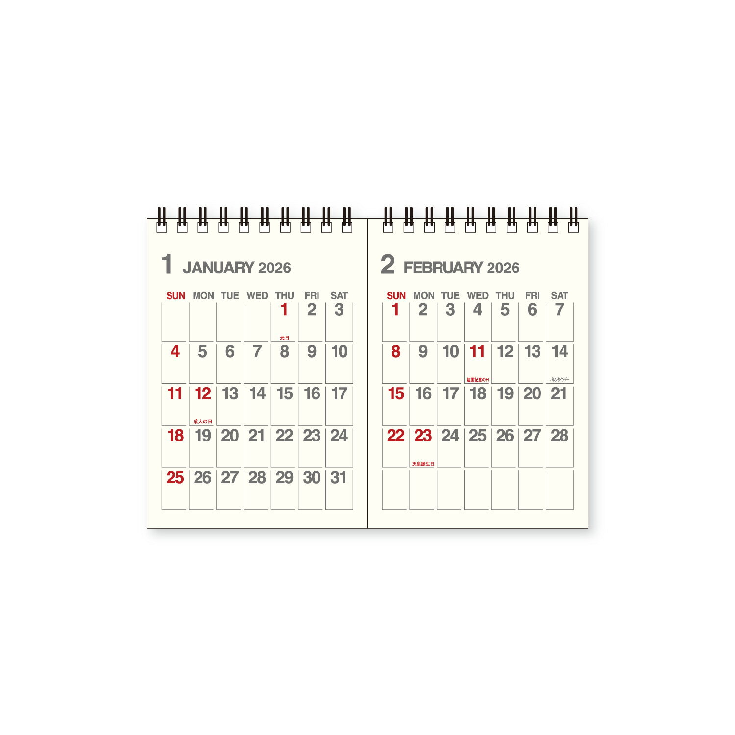 �ڤ椦�ѥ��å��б��ġۥ������� ��2026ǯ�ǡ� B7��2��� �����ܥ꡼ EDC-4832�ڿ����ܥ��������ۥ�������H128��W182mm��󥰥�����