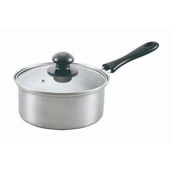 Glass Fry Pans - （同梱不可） NB-16 Grinday -グリンデイ- IH対応 ステンレス片手鍋 16cm (ガラス蓋付) もっと楽しくにっこり笑える毎日