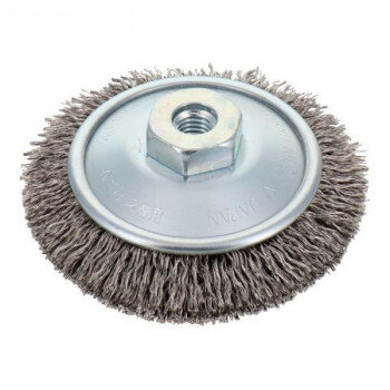 （同梱不可） 建工快速　ベベルブラシ　ステンレス85mm　KBB-85S　436112 ステンレス線のカップブラシ