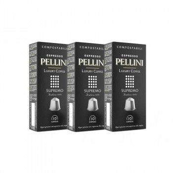 （代引き不可）（同梱不可）Pellini(ペリーニ) エスプレッソカプセル スプレーモ 3箱セット