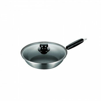 （同梱不可） フジノス　エレックマスターライトミエール　シリーズ　24cmマルチパン(ガラス蓋付) 133540 速熱保温お手入れが楽々マルチパン