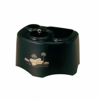 （同梱不可） こころ 小道具入れ 黒 蓮 3301000101011 短いろうそくも楽に取り出せる