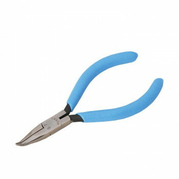 （同梱不可） 室本鉄工　メリー　MERRY　ミニチュア先曲りニードルプライヤ　07-110　25071 先端を45度曲げてあります