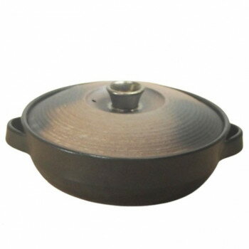 （同梱不可） M1452 備前金彩 8号IH土鍋 萬古焼 IH対応の土鍋