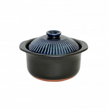 （同梱不可） M1107 菊花ごはん鍋 炊飯鍋 瑠璃釉 2合炊 萬古焼 おいしいごはんを食べたい方に