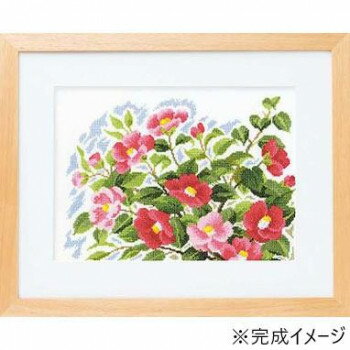 (同梱不可) ししゅうキット 7183(白) 風に舞う華たち 寒風のつばき お花が美しい刺繍キット (同梱不可) ししゅうキット 7183(白) 風に舞う華たち 寒風のつばき お花が美しい刺繍キット