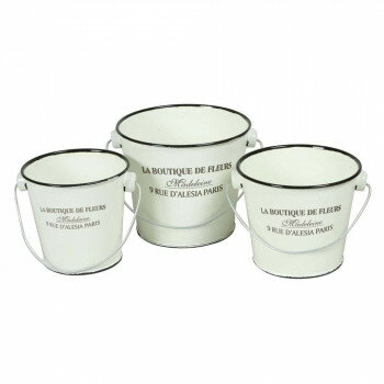 （同梱不可） バケツ　3個セット　32040 シンプルなデザインがおしゃれなバケツ。