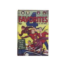 (同梱不可) アメリカンコミック ブックボックス FAVORITES FOUR IN011471 背表紙にはコミックらしい広告がデザイン