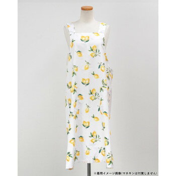 （同梱不可） フレンズヒル ロングエプロン リモーネガーデン アイボリー WS-141-23 ロングエプロン