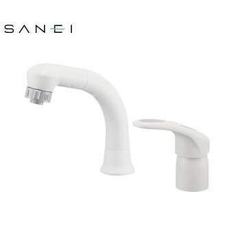 （同梱不可） 三栄水栓 SANEI シングルスプレー混合栓(洗髪用) 寒冷地…
