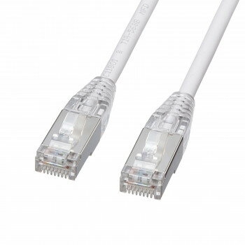 (同梱不可) サンワサプライ カテゴリ5eSTP LANケーブル 20m・ホワイト KB-SL5STPS-20W 火災の延焼原因になりにくい難燃素材を使用
