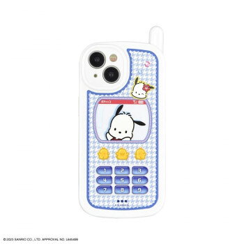 (Cannot be shipped together) Sanrio iPhone 15/14 compatible retro flip phone style case Pochacco SANG-382PC Retro flip phone style case