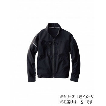 （同梱不可） 桑和 8012-00 長袖ブルゾン Sサイズ ブラック(4) G.G. 不快な静電気からしっかりガード