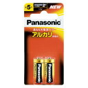 【ゆうパケット対応可】アルカリ乾電池 単5形 2本LR1XJ/2B【Panasonic】