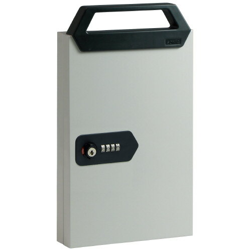 ●サイズ／W205×D64×H363mm　●仕様／24個吊　●材質／本体：スチール・ABS、キーホルダー：PP・スチール　●付属品／専用キーホルダー（赤・青・黄・緑　各6個）、取り付けネジ4本、操作パーツ（暗証番号設定用）1個、緊急解錠キー2個　●4桁ダイヤル　●4桁暗証番号式ダイヤルキーを使用。万が一暗証番号を忘れて扉が開かない場合は緊急解錠キーで開閉可能。さらに暗証番号の検知が可能で再設定ができます。k6433-7173