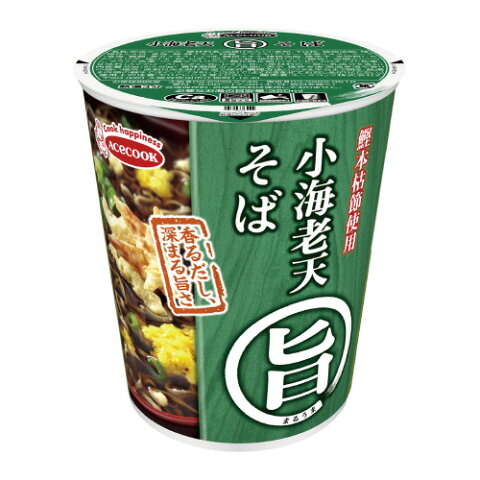 まる旨　小海老天そば　12食 296513【エースコック】※軽減税率対象商品