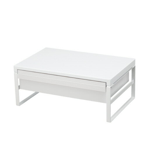Organize Goods - 机上台（幅390mm引出し付ハイタイプ）　材質：スチール　組立式（工具付き）A7342-0【リヒトラブ】