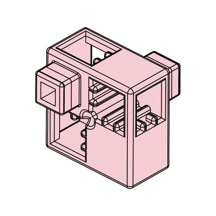 【ゆうパケット対応可】Artecブロック・知育玩具 ハーフA 8P 薄ピンク 2