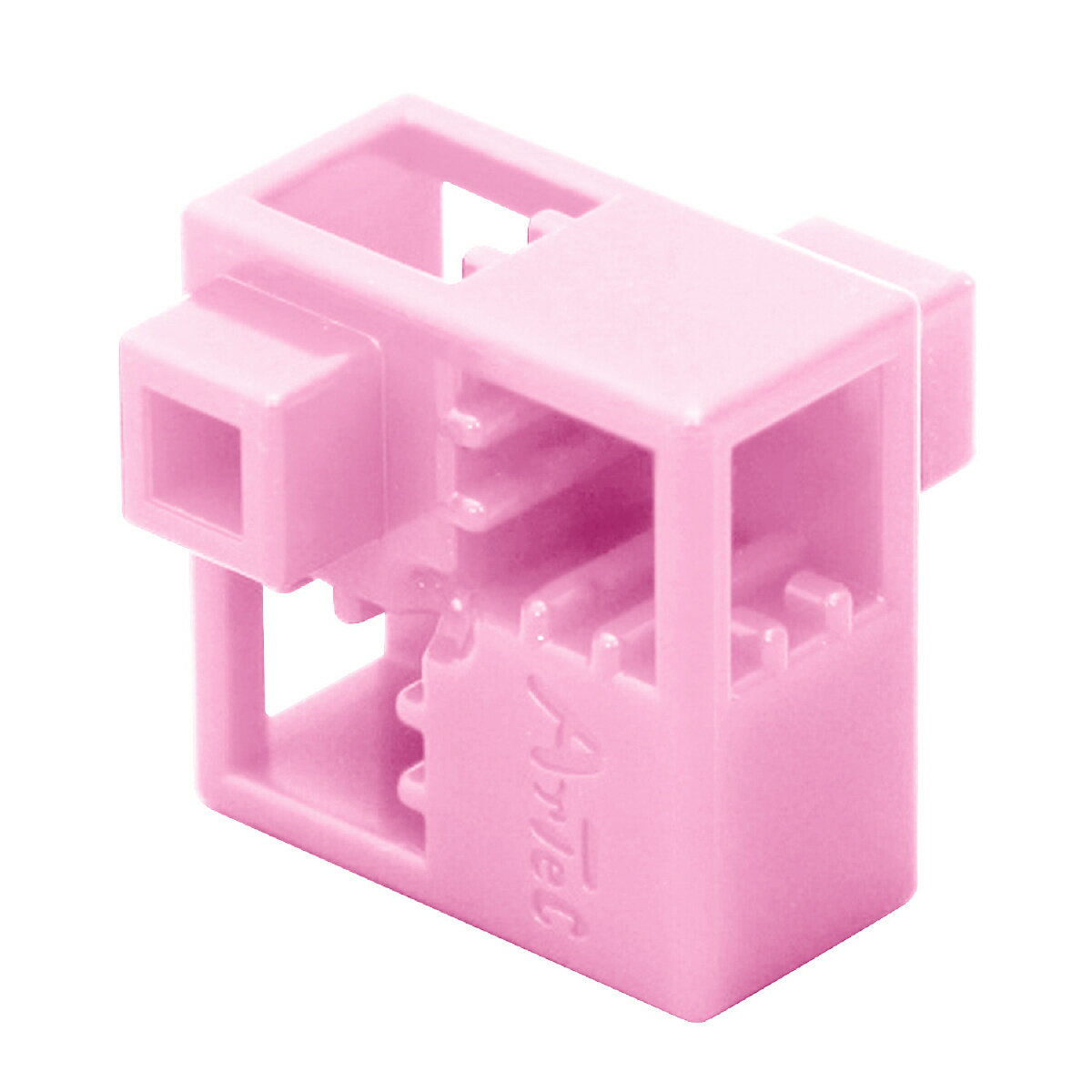 【ゆうパケット対応可】Artecブロック・知育玩具 ハーフA 8P 薄ピンク 3