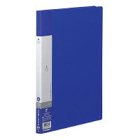 クリヤーブック（固定式） A4縦　20枚ポケット　青 G3201-8