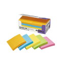 ポストイット強粘着ノート エコノパック 75×75mm 90枚×10 蛍光5色 6541SS-NE【スリーエム ジャパン】(3)