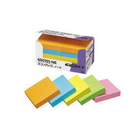 ポスト・イット強粘着ノート　エコノパック 50×50mm　90枚×10　蛍光5色 6501SS-NE【スリーエム　ジャパン】