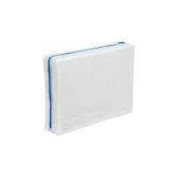 ●サイズ／W345×H260mm　●マチ幅／80mm　●材質／PEVA　●メッシュケースマチありの大容量タイプ。マチ幅が80mmもあるのでたっぷり収納できます。厚いカタログもすっぽり収納できます。k6432-8454