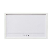 【ゆうパケット対応可】ラベルホルダー　M　ホワイト　2枚入 W96×D5×H59mm LHM2WH【吉川国工業所】