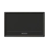 【ゆうパケット対応可】ラベルホルダー　M　ブラック　2枚入 W96×D5×H59mm LHM2BK【吉川国工業所】