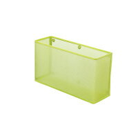 ●A4の書類が横に入るワイドサイズ。　●回覧書類・郵便受けに最適。　●ペンスタンドやトレーを付けて2段使いができます。　●別売りのライトデスクトップパネルとの組み合わせで、空間を有効にご使用いただけます。　●サイズ／A4横ポケット　W330×D100×H180mm　●材質／スチール、ネオジム磁石　●目安保持荷重／3kg　●色／黄緑k6471-3618