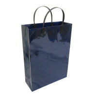 ラミネートバッグ A4 ネイビー 10枚 W260×H360×D100mm LBA4-N【エヒメ紙工】