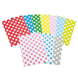 色画用紙 ドット10色セット(100枚) 4ツ切(370×543mm)【大王製紙】