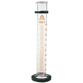 安全リング付メスシリンダー 200ml S75-100605【ナリカ】 安全リング付メスシリンダー 200ml S75-100605【ナリカ】