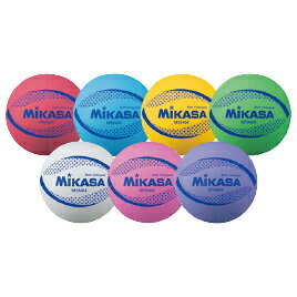 小学校用カラーソフトバレーボール　赤 MSN64-R【ミカサ】