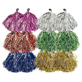 キラキラポンポン（2個組）緑 43886【サンワ】