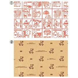 包装紙 アニマルワッペン (50枚入) 2410928【シモジマ】