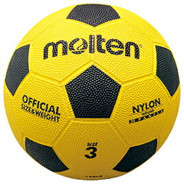 サッカーボール　ゴム　3号球　黄×黒 F3Y【モルテン】安売り　サッカー　用品　セール