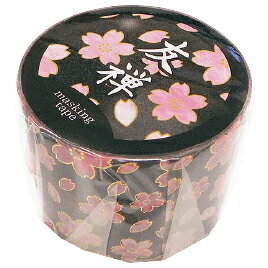 友禅マスキングテープ　漆黒 EMT-08