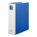 パイプ式ファイルエコノミー片開きA4縦 青 10冊 EM-FUE680BX10【iimo】