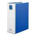パイプ式ファイルエコノミー両開きA4縦 青 10冊 EM-FURT6100BX10【iimo】